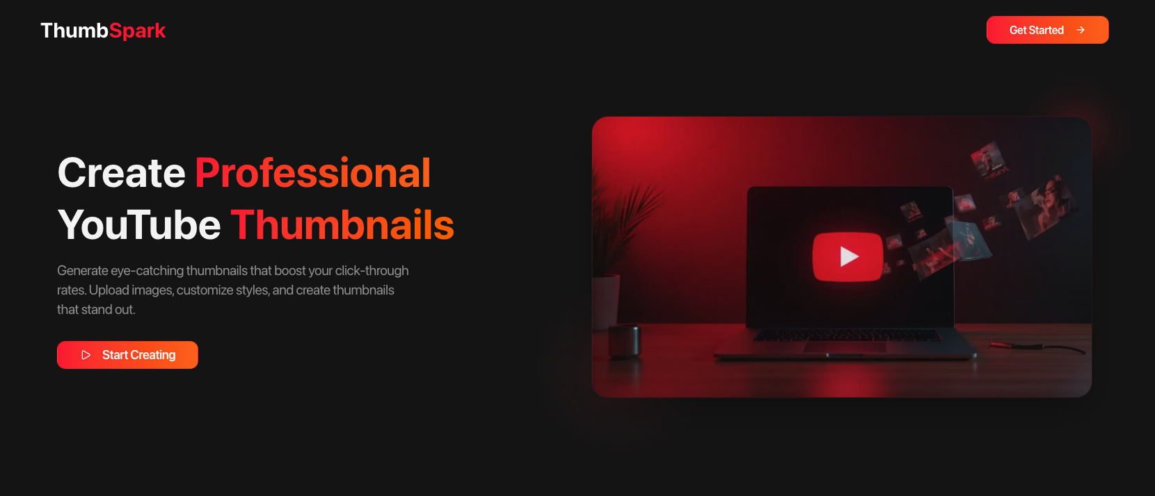ThumbSpark — Thumbnail Generator